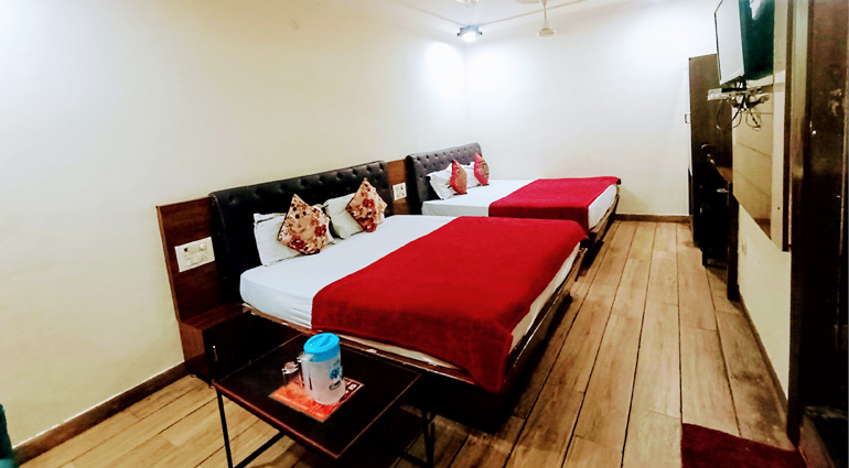 Family room at Ganga Sadan Srisailam for group stays